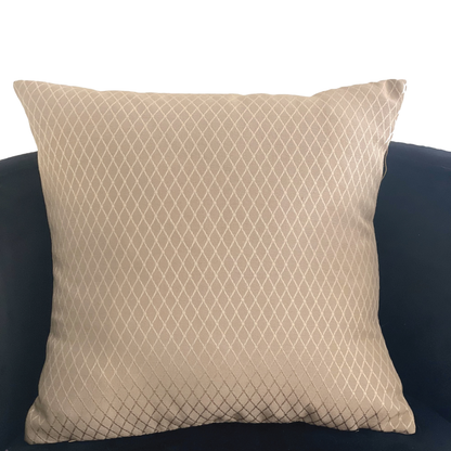 Plutus Diamond Cascade Brown Luxury Outdoor/Indoor Throw Pillow