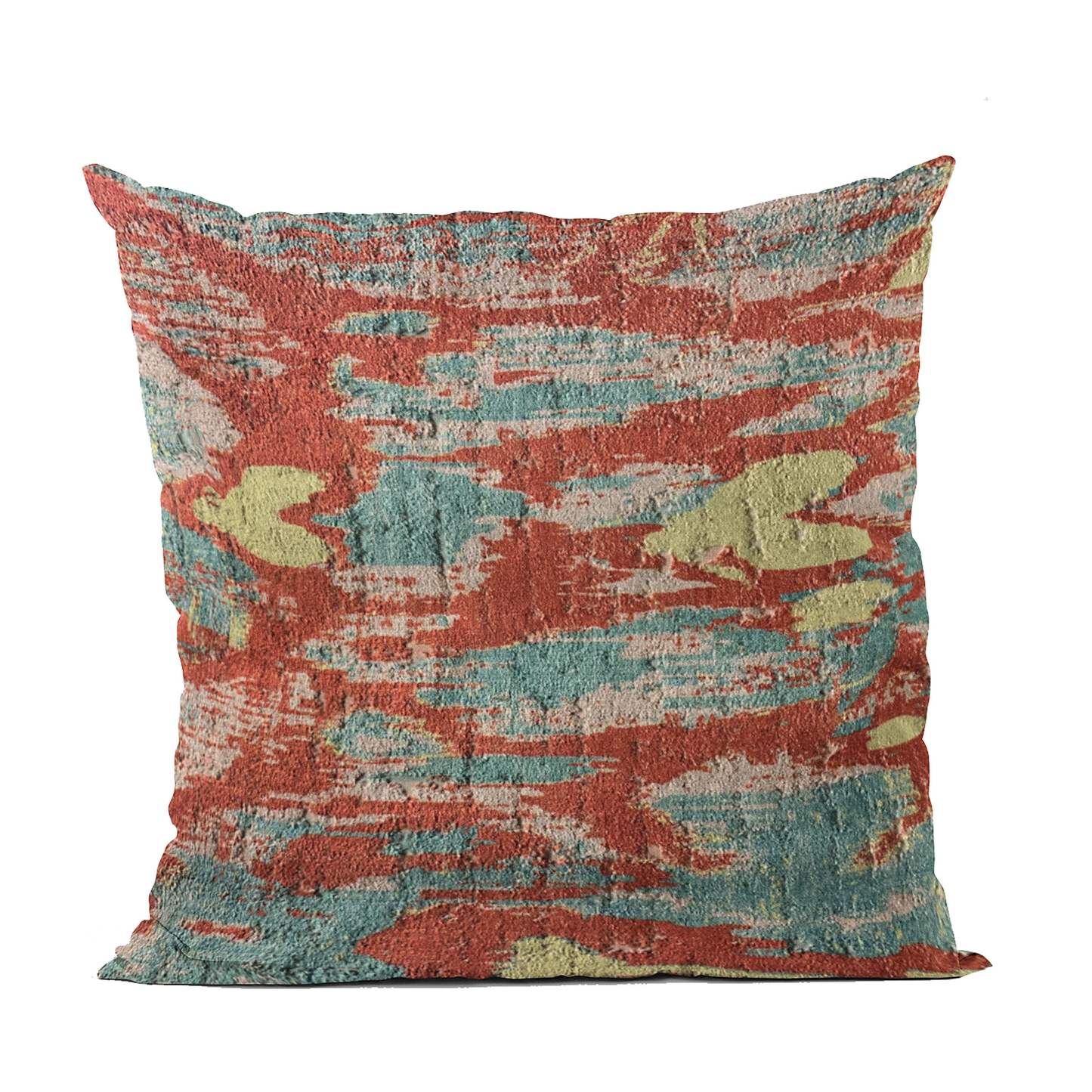 Plutus Multi-Color Velvet iKat Luxury Throw Pillow