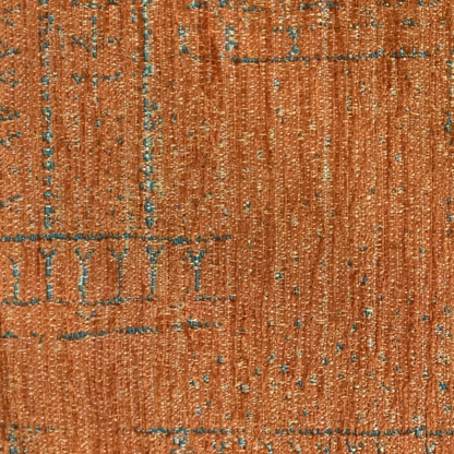Plutus Orange Lux Geometric Luxury Throw Pillow