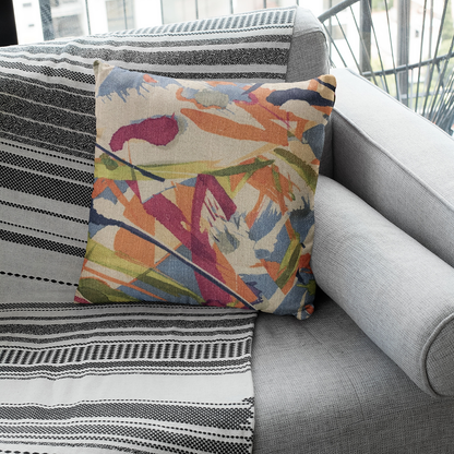 Plutus Multi-Color Graphic Print Luxury Throw Pillow