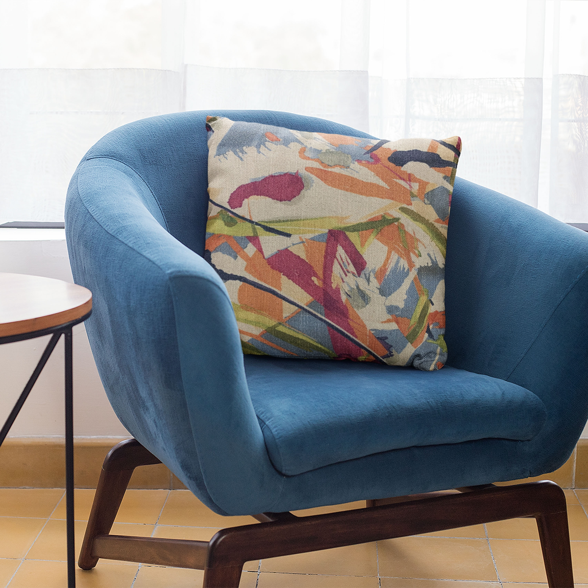 Plutus Multi-Color Graphic Print Luxury Throw Pillow