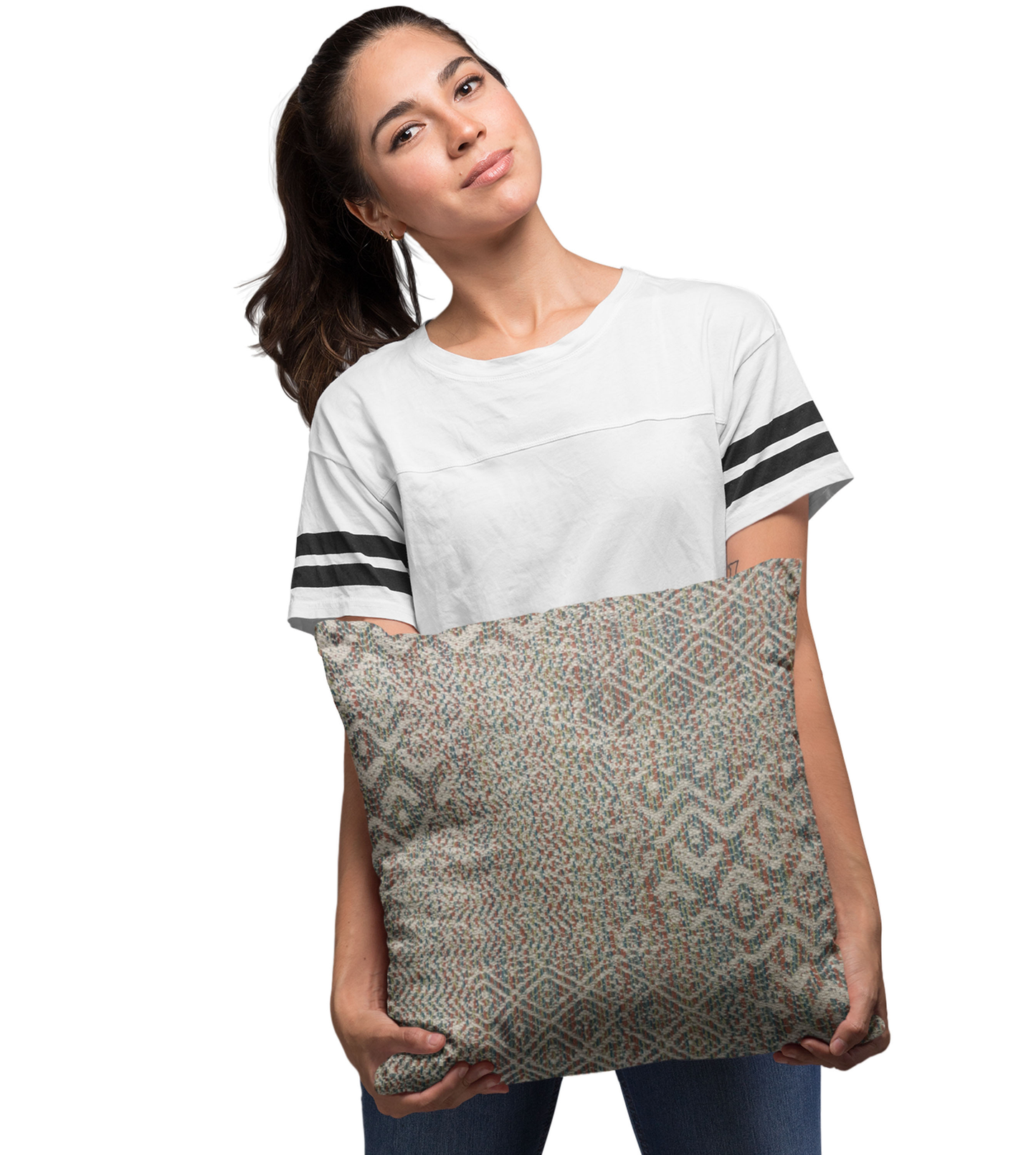 Plutus Multi-Color Fave Abstract Luxury Throw Pillow