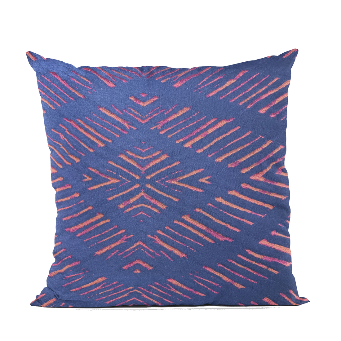 Plutus Blue Hypno Abstract Luxury Throw Pillow