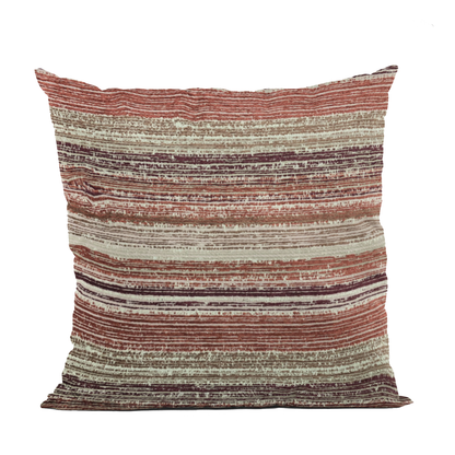 Plutus Multi-Color Stripe Luxury Throw Pillow