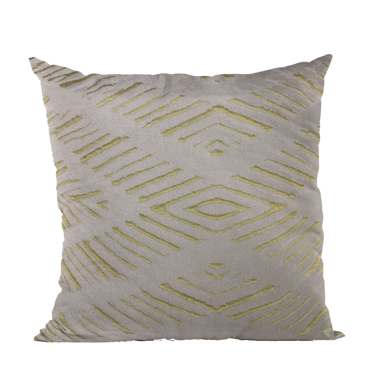 Plutus Yellow Hypno Abstract Luxury Throw Pillow