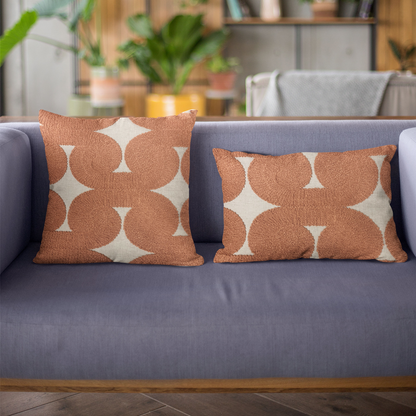 Plutus Red Maze Dot Luxury Throw Pillow