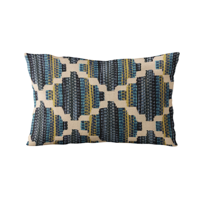 Plutus Blue Lights Diamond Luxury Throw Pillow