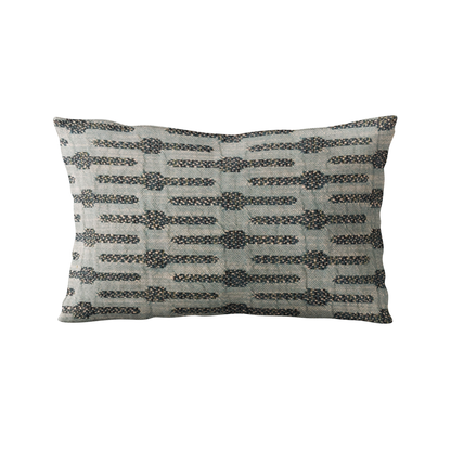 Plutus Blue Needles Stripe Luxury Throw Pillow