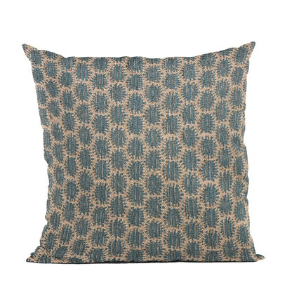 Plutus Blue Eyelashes Dot Luxury Throw Pillow
