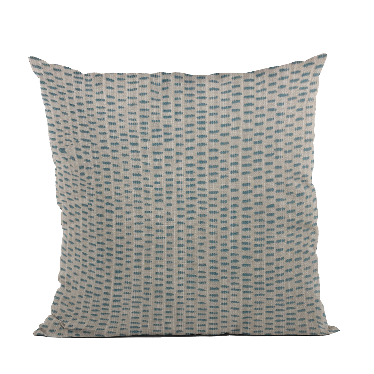 Plutus Blue Punctuation Dot Luxury Throw Pillow