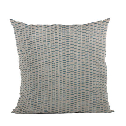Plutus Blue Punctuation Dot Luxury Throw Pillow