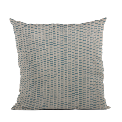 Plutus Blue Punctuation Dot Luxury Throw Pillow