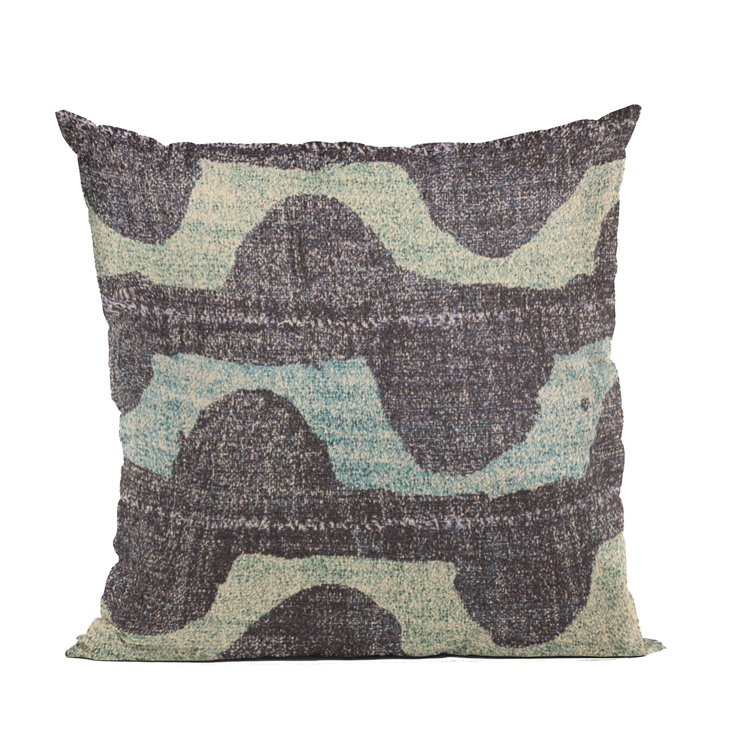 Plutus Blue Shores Stripe Luxury Throw Pillow