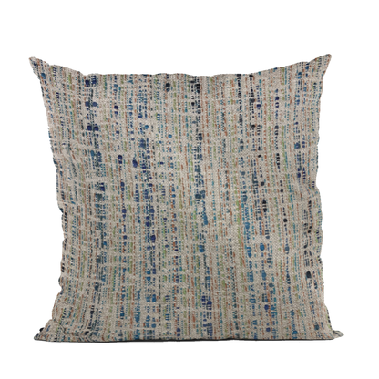 Plutus Blue Mixed Stripe Luxury Throw Pillow