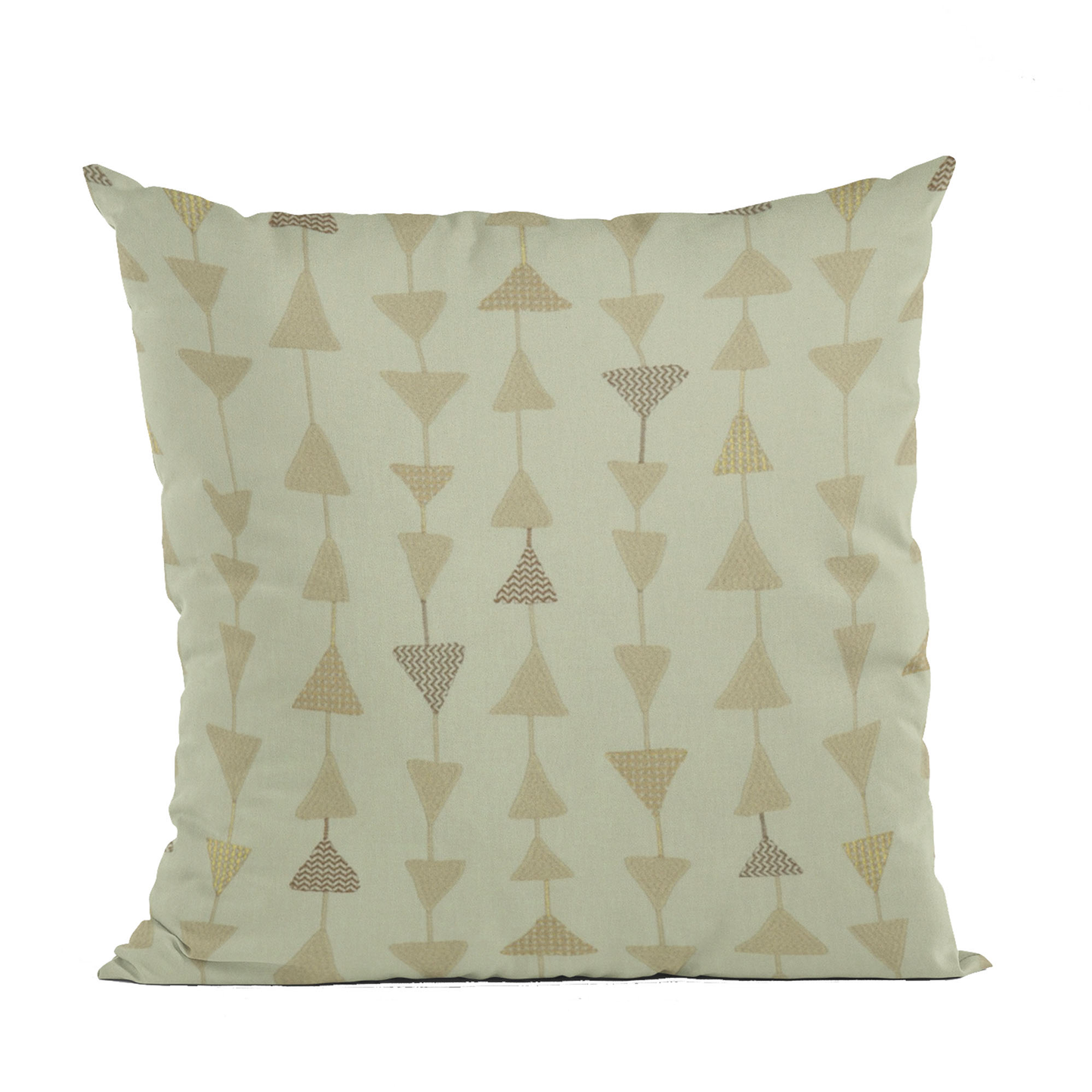 Plutus Natural Manti Embroidered Luxury Throw Pillow