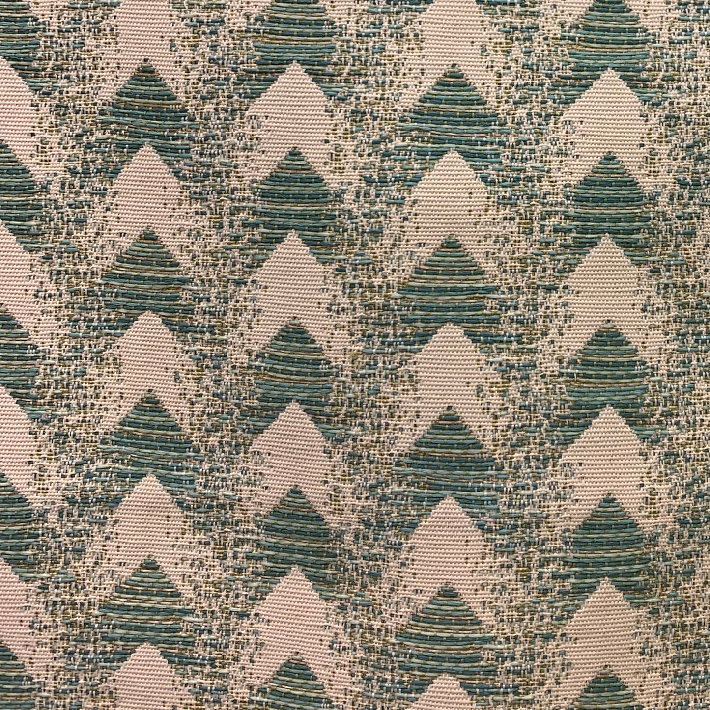 Plutus Forest Jade Sea Green Chevron Outdoor/Indoor Throw Pillow