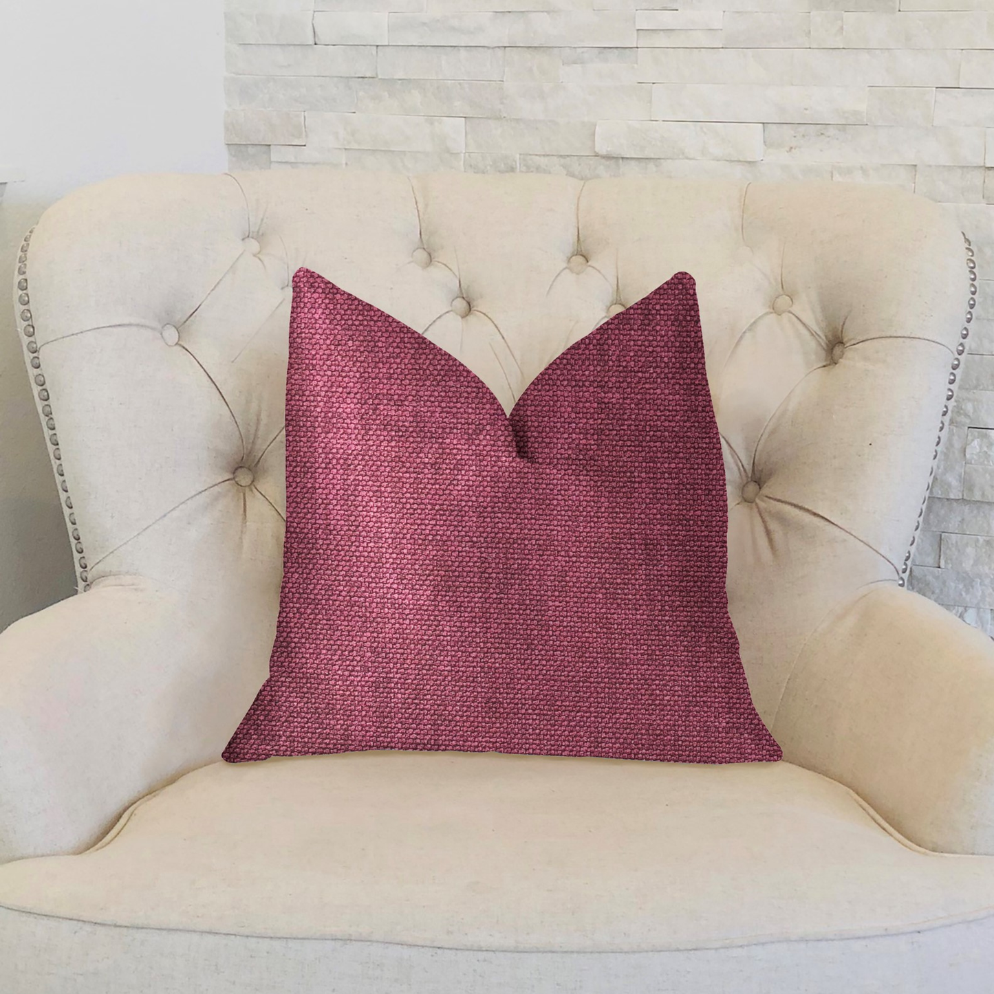 Plutus Plumptious Purple Luxury Throw Pillow