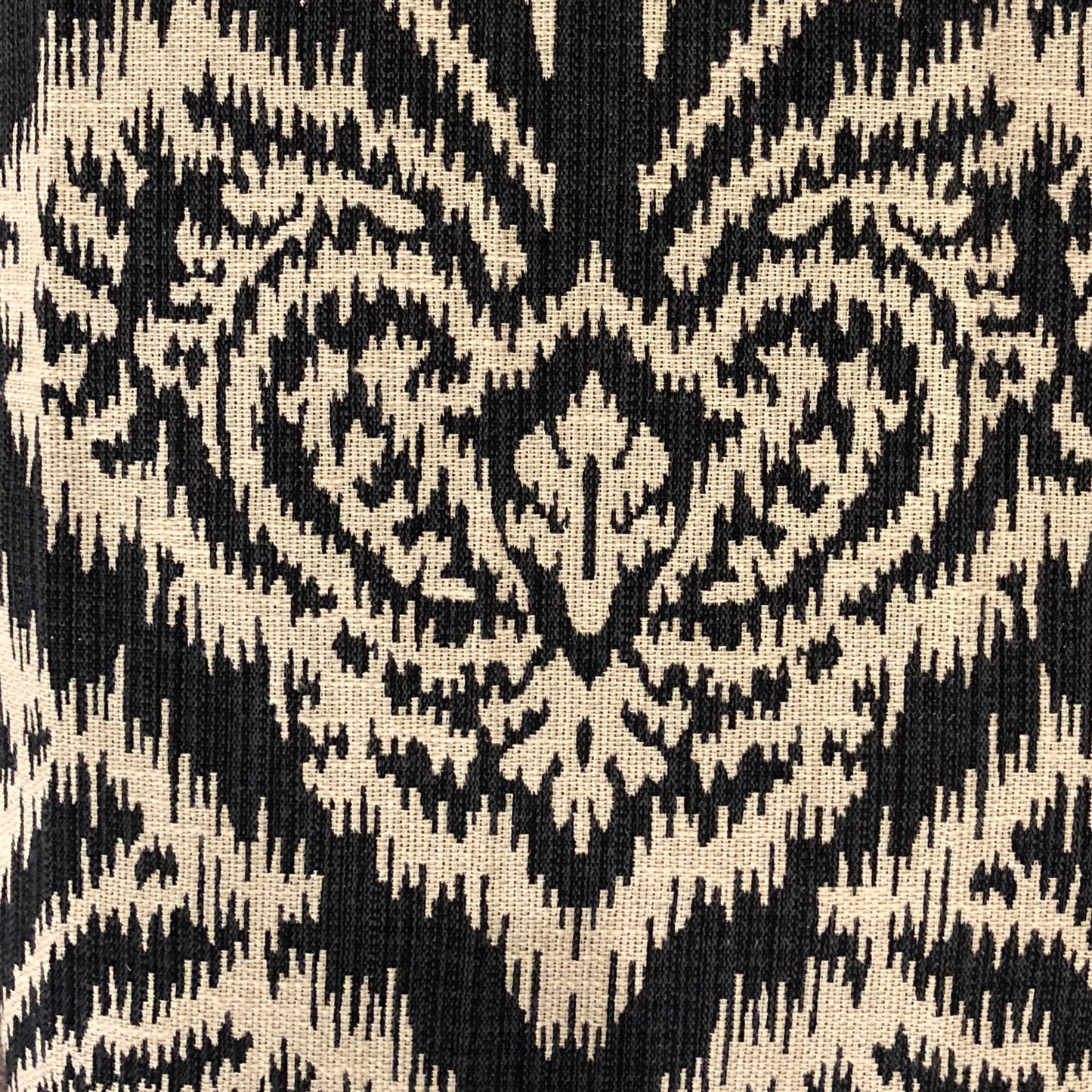 Plutus Floral Fantasy Black and Beige Luxury Throw Pillow