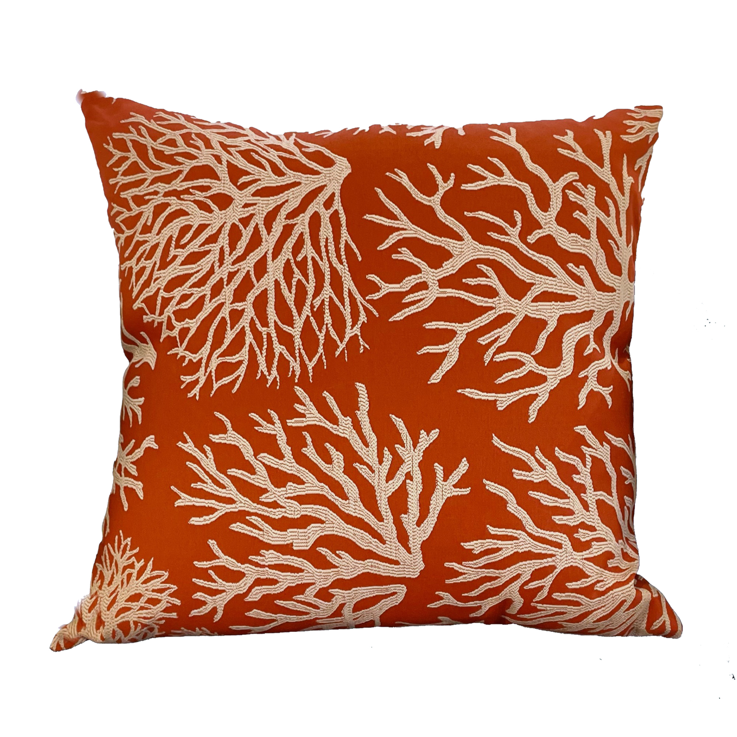 Plutus Berry Crest Vineyard Red and Beige Luxury Throw Pillow