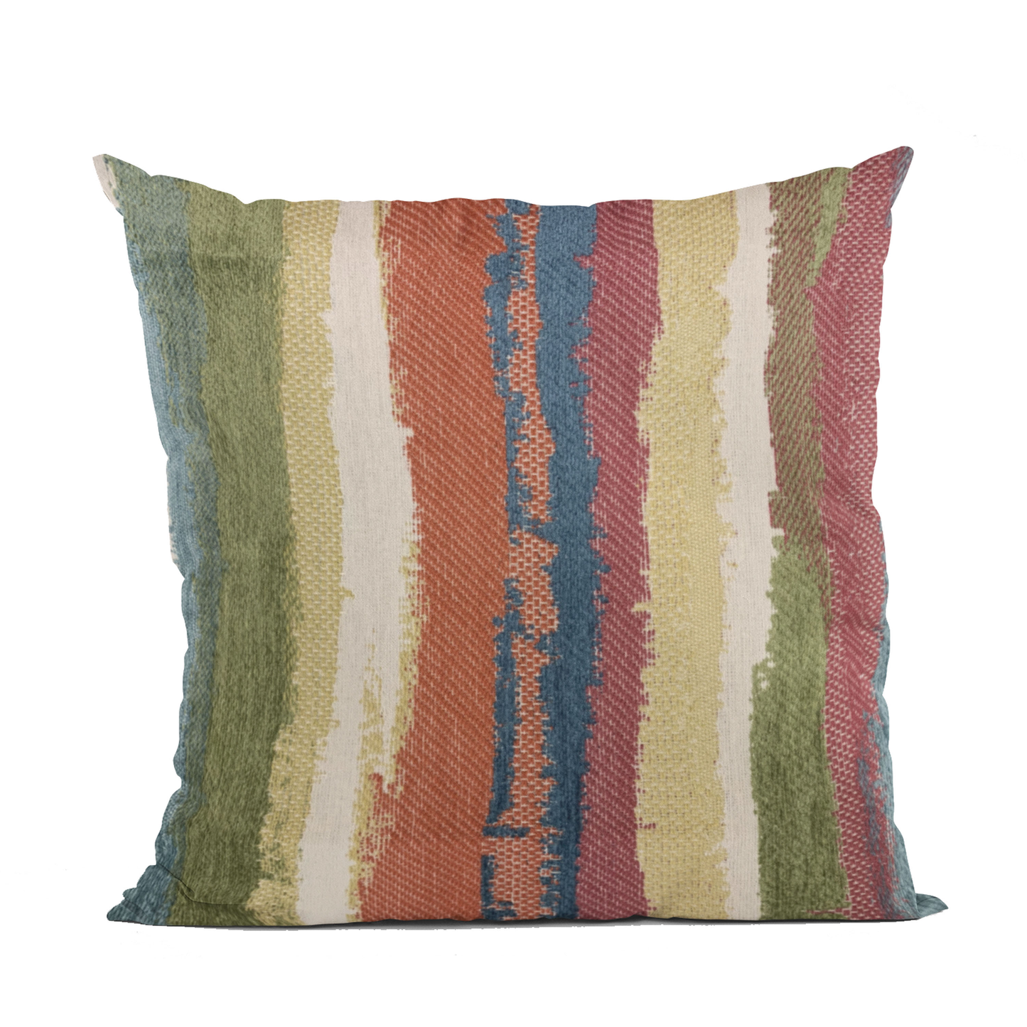 Plutus Multi-Color Cuba Stripe Luxury Throw Pillow