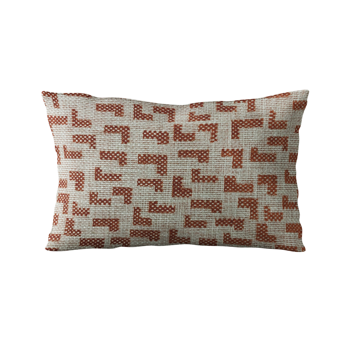 Plutus Brown, Beige Angles Abstract Luxury Throw Pillow