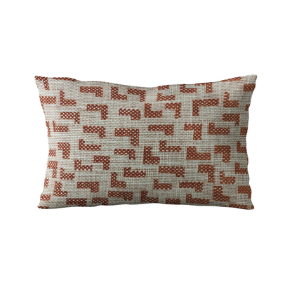 Plutus Brown, Beige Angles Abstract Luxury Throw Pillow