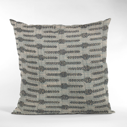 Plutus Blue Needles Stripe Luxury Throw Pillow