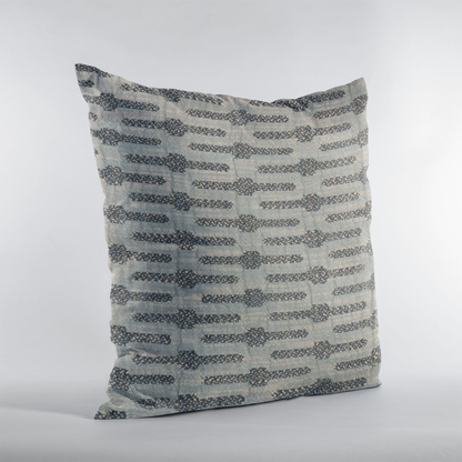 Plutus Blue Needles Stripe Luxury Throw Pillow