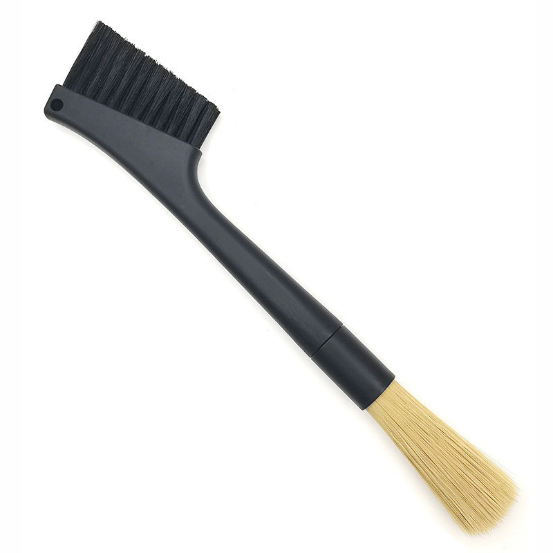 Coffee Machine Dual-Head Detachable Soft Bristle Cleaning Brush