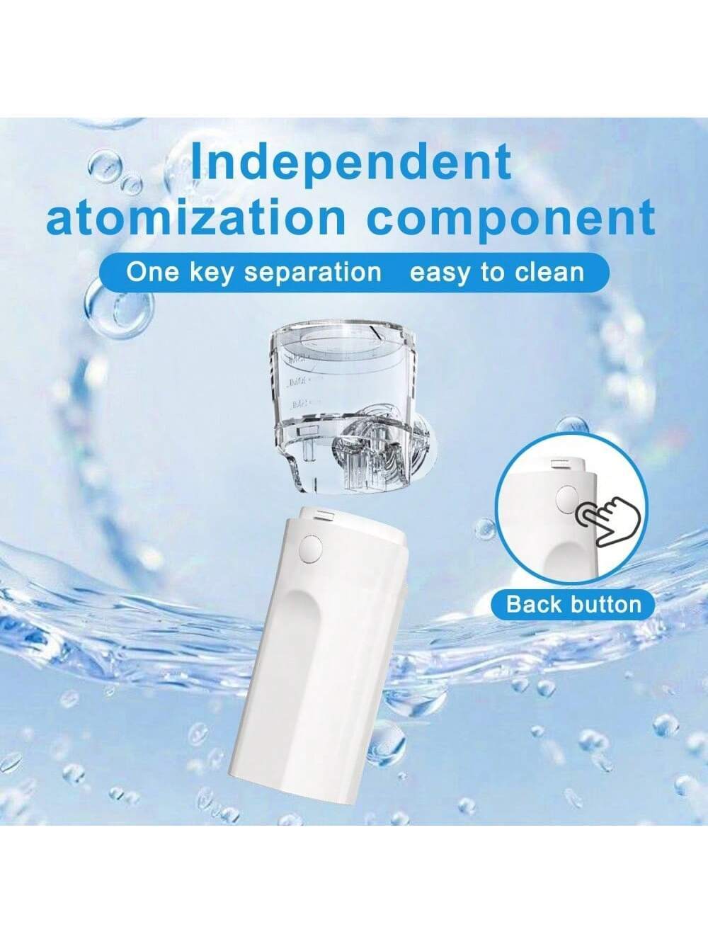 Portable facial hydration nebulizer front view