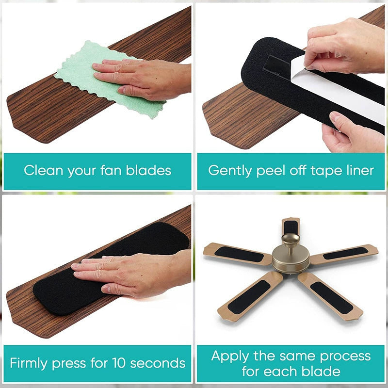 Ceiling Fan Blade Activated Carbon Filter Cotton Air Purification Dust-Proof Pad