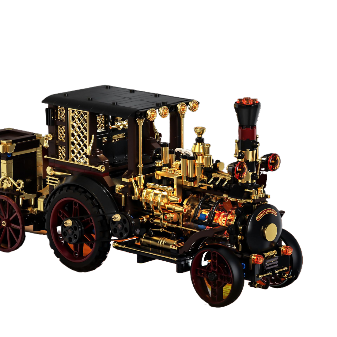 Retro mechanical steam train model kit, additional photo 2