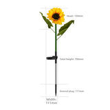Solar Powered Sunflower Garden Light
