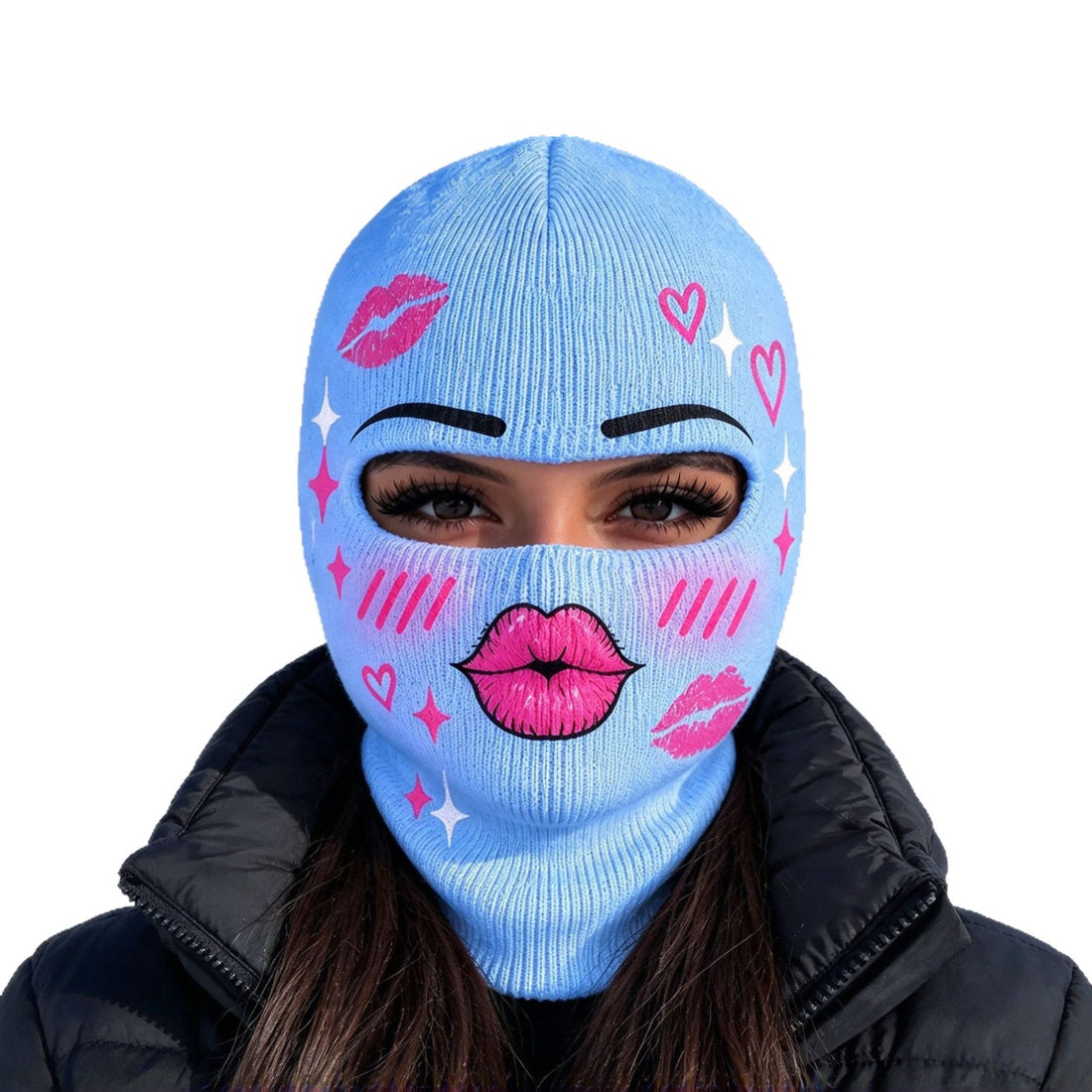 Printed ski mask