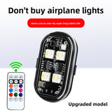 Wireless remote control aircraft lights