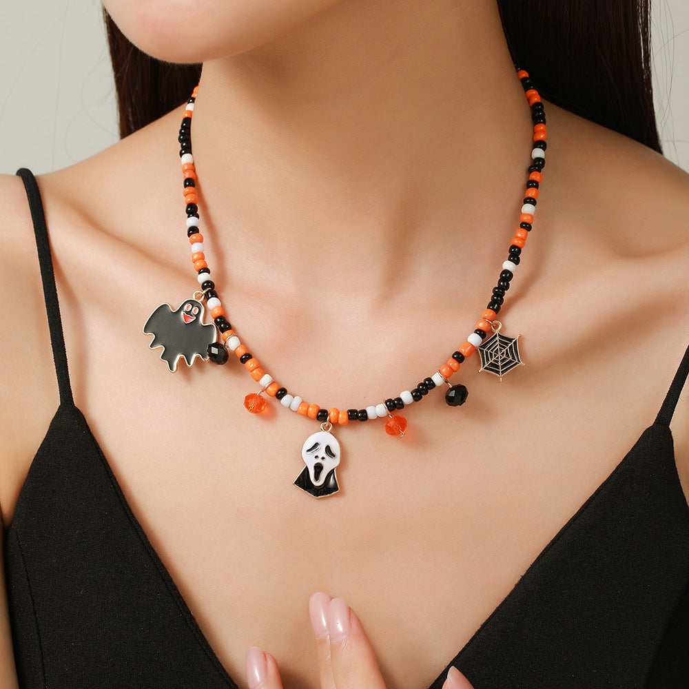 Adjustable Halloween Pendant Necklace