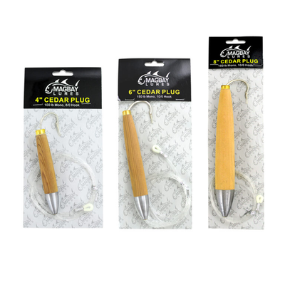 MagBay Cedar Plug Trolling Lure, Natural