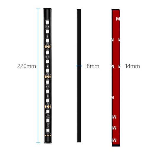 Decorative light strip vehicle for automobiles