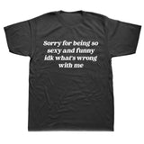 Funny Quote Oversized Cotton T-Shirt Casual Short Sleeve Top
