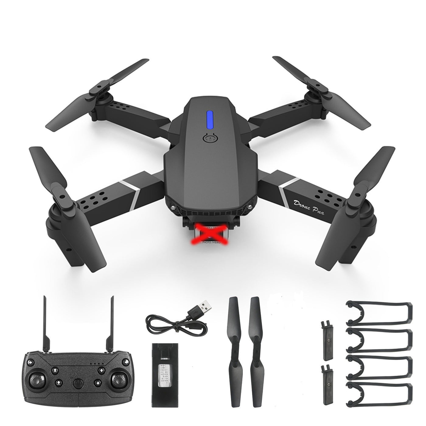 E88 Foldable Quadcopter Drone with Dual Cameras