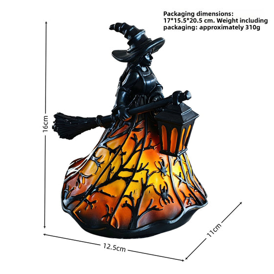 Halloween Witch Decoration Ornaments Witch Desktop Lamp