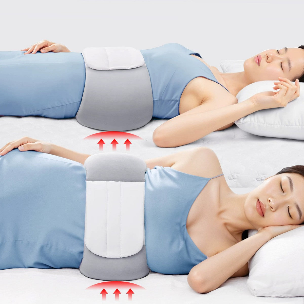 Ergonomic Lumbar Support Pillow for Sleep Comfort