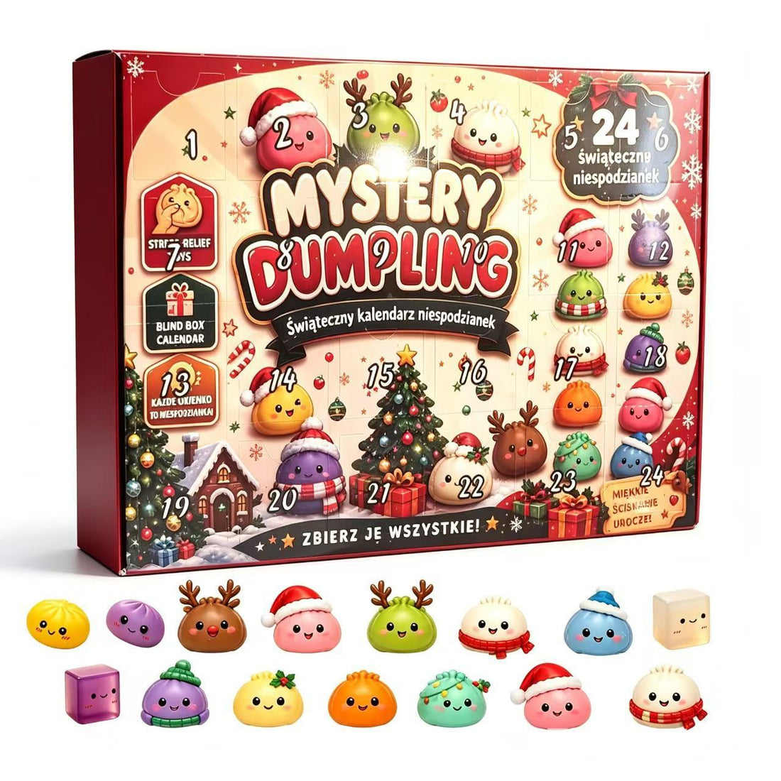Christmas surprise bun countdown calendar blind box
