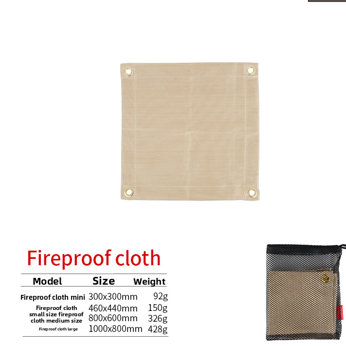 Fiberglass Fire Resistant Blanket for Outdoor Camping