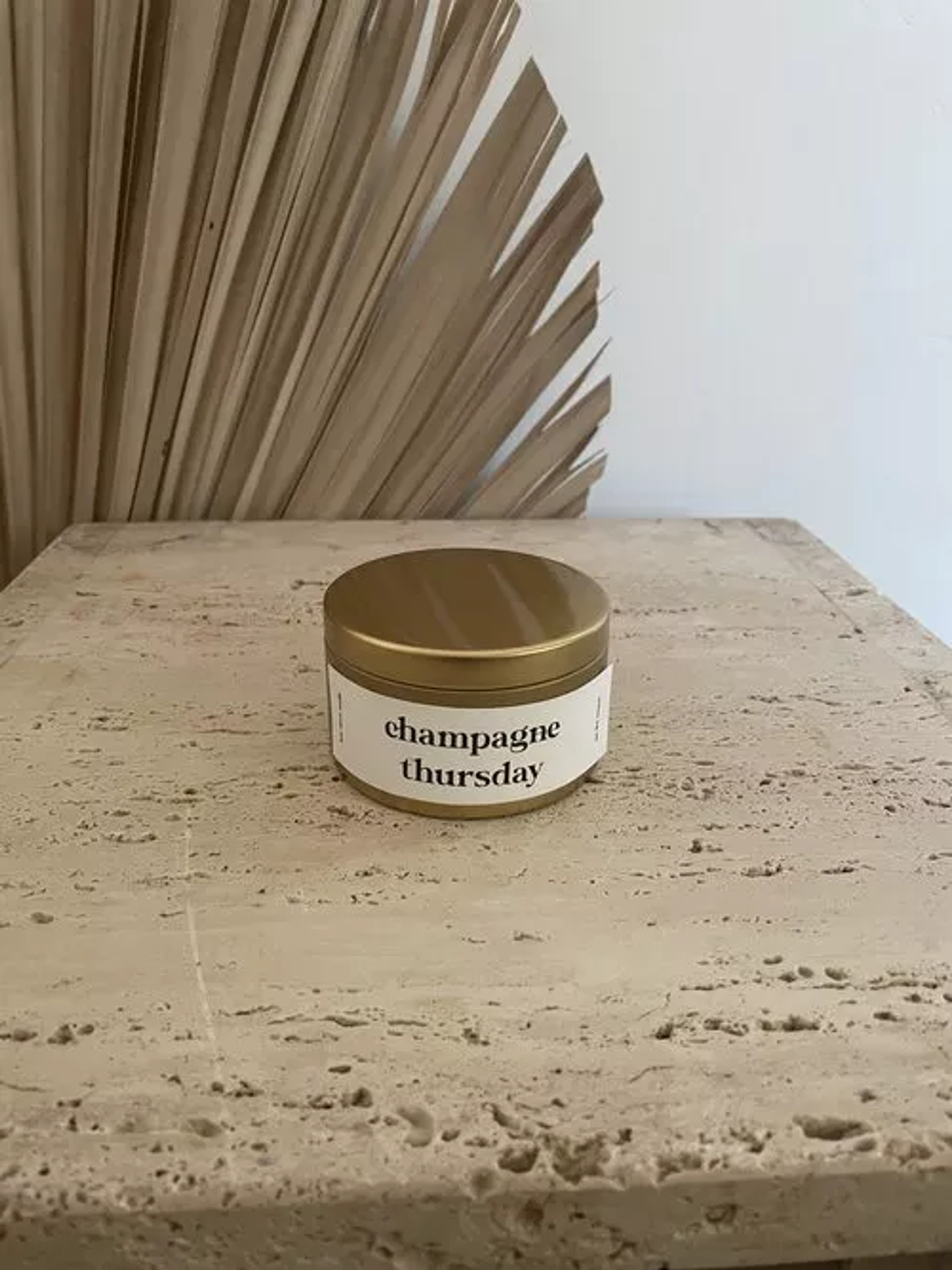 Champagne Thursday Candle by Bow Down Studio