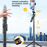 Bluetooth Gimbal Selfie Stick with Auto Tripod