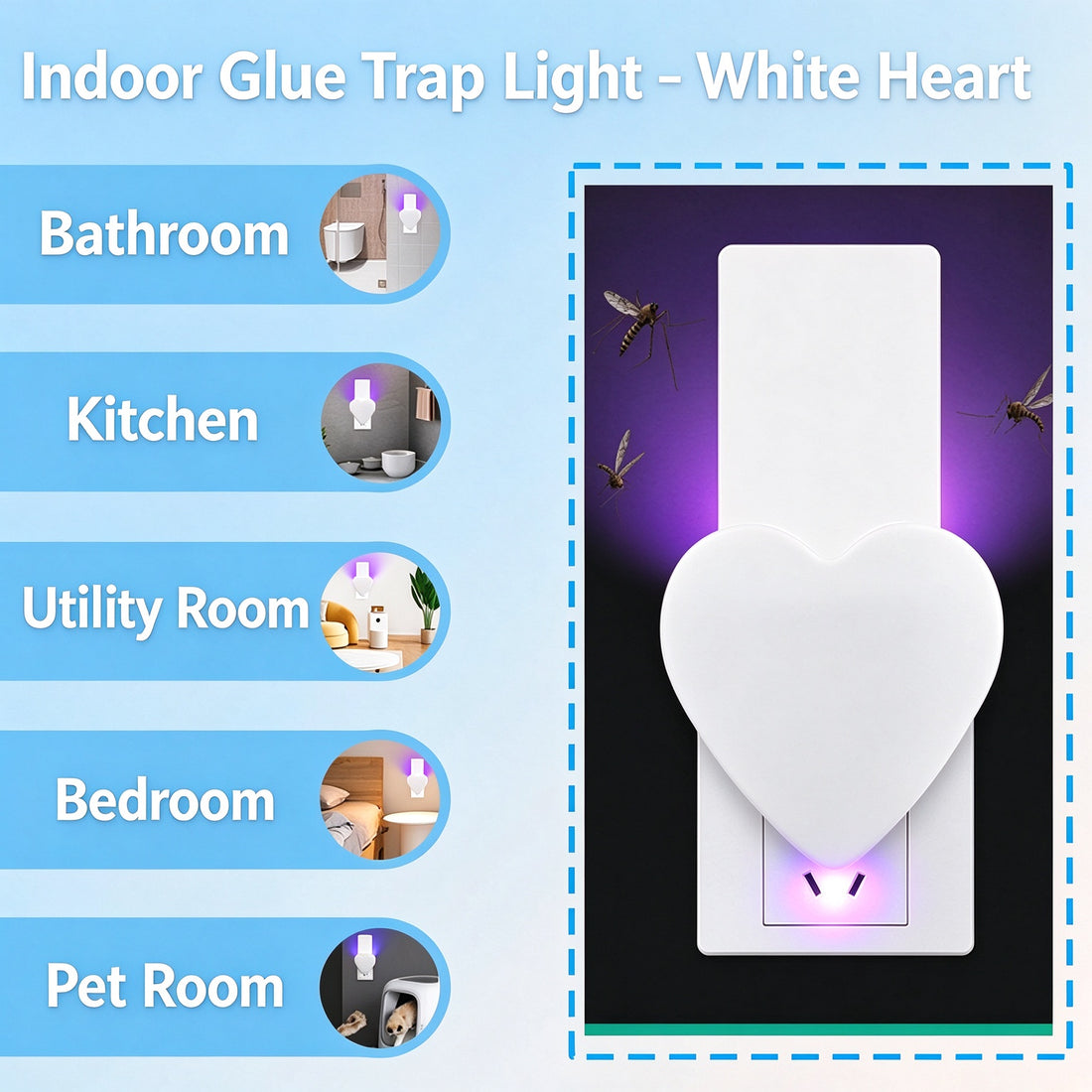 Plug-in Mosquito Trap with Sticky Glue Boards