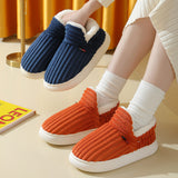 Men's and Women's Thick Bottom Anti-Slip Warmth-Resistant Household Slippers