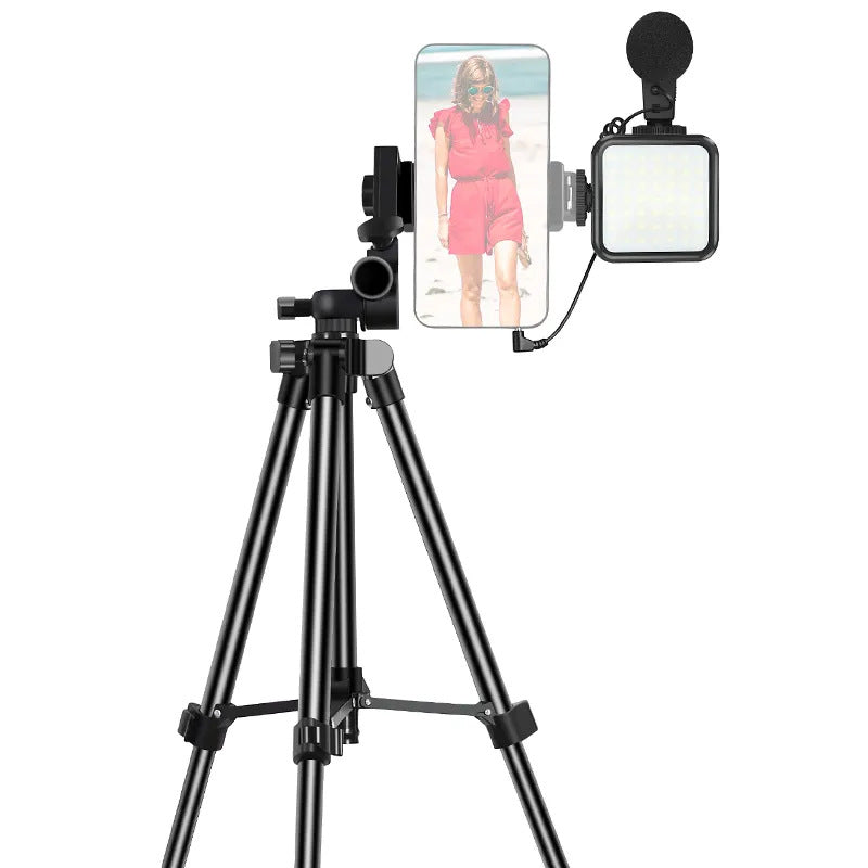 Tripod Microphone Fill Light Set with Remote