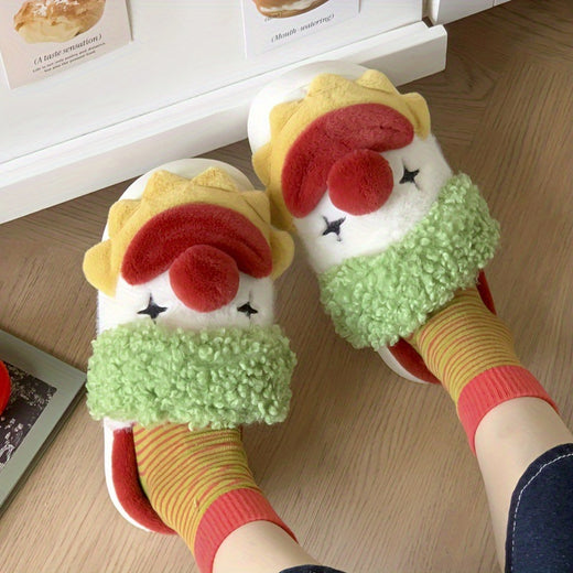 Womens Plush Warm Slippers